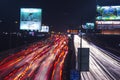 Bandra, Mumbai India. June 2016. Iconic long exposure shot of vehicles