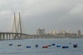 Bandra Worli sea link, also known as Rajiv Gandhi sea link, Mumba