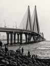 Bandra Worli Sea Link bridge Mumbai India Royalty Free Stock Photo