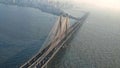 Bandra Worli Sea Link Helicopter View Royalty Free Stock Photo
