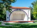 Bandshell in a downtown Boise city park