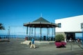 Bandstand in Camara de Lobos which is a fishing village is near the city of Funchal