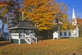 Bandstand with church and steeple