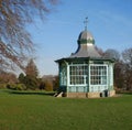 Bandstand with metal finial and weather vane