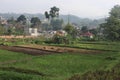 The beautiful natural scenery of the city of Bandung