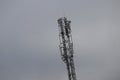 Telkom tower with gray sky as a background