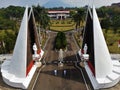 Aerial view, Main gate State College of Sciences Building, IPDN.