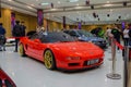 Red Honda NSX displayed on JDM fest