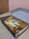 Bandung, Indonesia Ã¢â¬â JMartabak Mozarela it& x27;s a traditional food make from vegetables,egg and chicken meal or beef.