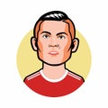 Ronaldo is an professional footballer. Vector image