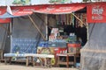 traders of various kinds of snacks, crackers and traditional drinks in the afternoon