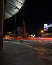 Bandung in the night lightrail indonesian people