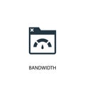 Bandwidth icon. Simple element