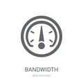 Bandwidth icon. Trendy Bandwidth logo concept on white background from web hosting collection