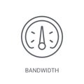 Bandwidth icon. Trendy Bandwidth logo concept on white backgroun