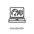 Bandwidth icon. Trendy modern flat linear vector Bandwidth icon
