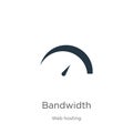 Bandwidth icon vector. Trendy flat bandwidth icon from web hosting collection isolated on white background. Vector illustration