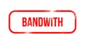 Bandwith - red grunge rubber, stamp Royalty Free Stock Photo