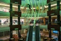 Banff, Alberta Canada - Interior view of the Cascade Shops shopping mall on Banff Avenue, features a food court