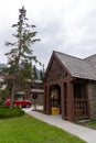 Booth to buy a Parks Canada pass for Banff National Park, off of the Trans-Canada Highway