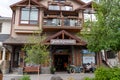 Exterior of the Patagonia outdoor clothing store in downtown Banff