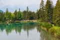 Small Park by Bow River Royalty Free Stock Photo