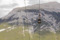 Banff, Canada -June 13, 2015 Banff Sulphur Mountain. Gondola in the Rockies Mountains Royalty Free Stock Photo