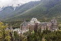 Banff magnificent Fairmont Spring Hotel Royalty Free Stock Photo