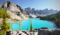 Canada, Mountains Landscape, Moraine Lake Royalty Free Stock Photo