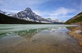 Mount Chephren On Waterfowl Lake Royalty Free Stock Photo