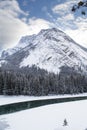 Banff National Park in Winter Royalty Free Stock Photo