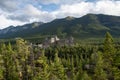 The Banff Spring Hotel in the Canadian Rockies. Royalty Free Stock Photo