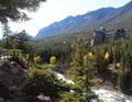 Banff springs hotel in background