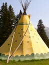 Banff Tepee Royalty Free Stock Photo