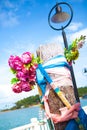 Bang Bao fishing village pier mascot Royalty Free Stock Photo