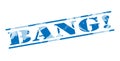 Bang blue stamp