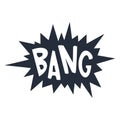 Bang cartoon sign