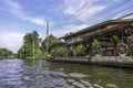 Taling Chan District,Bangkok\'s Thonburi side on May14,2022:Waterfront and rural atmosphere at Khlong Bang Chueak Nang