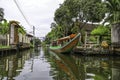 Taling Chan District,Bangkok\'s Thonburi side on May14,2022:Waterfront and rural atmosphere at Khlong Bang Chueak Nang