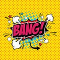 Bang Comic Speech Bubble, Cartoon. Vector Eps 10 Royalty Free Stock Photo