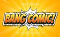 Bang comic text effect editable Royalty Free Stock Photo
