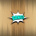 Bang comic wording concept