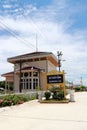 Bang Pa in train station pavilion built in western style architecture by order of King Rama 5 of Thailand, 1896