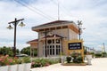 Bang Pa in train station pavilion built in western style architecture by order of King Rama 5 of Thailand, 1896