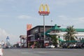 Bang Pakong, Chachoengsao, Thailand,May 06,2018 : McDonald`s is located at motorway.