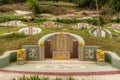 Green-gold Family grave at Chao Pho Khao Chalak Cemetery, Bang Phra, Thailand