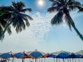 Bang saen Beach, Chonburi, Thailand Royalty Free Stock Photo