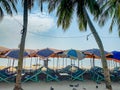 Bang saen Beach, Chonburi, Thailand Royalty Free Stock Photo