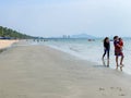 Bang saen Beach, Chonburi, Thailand Royalty Free Stock Photo