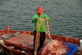 Bang Saen, Thailand: Fisherman with Nets